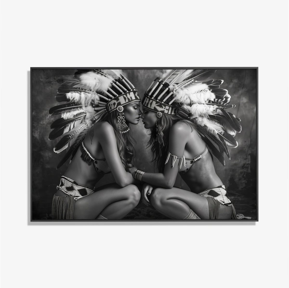 Gentle Gaze - Zwart wit schilderij- plexiglas schilderij - kunst