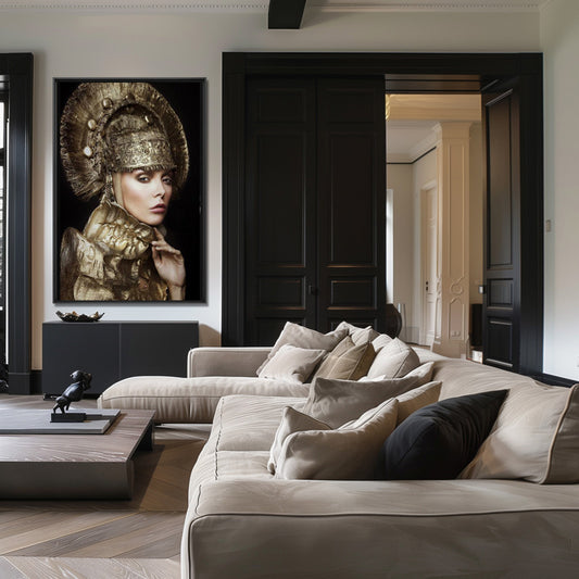 Golden Empress- plexiglas schilderij - kunst