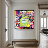Graffiti N.5- plexiglas schilderij - kunst