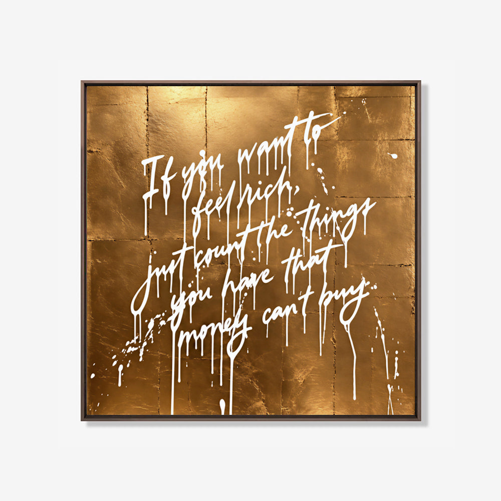 If you want to feel rich