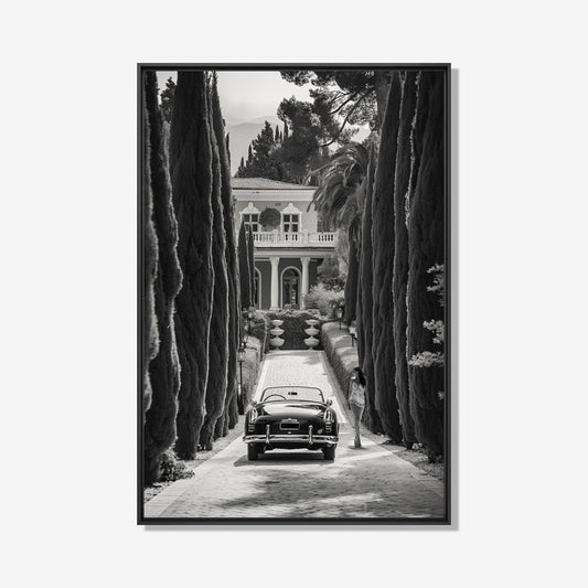 Italian Beauty - Zwart wit schilderij- plexiglas schilderij - kunst