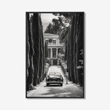 Italian Beauty - Zwart wit schilderij- plexiglas schilderij - kunst