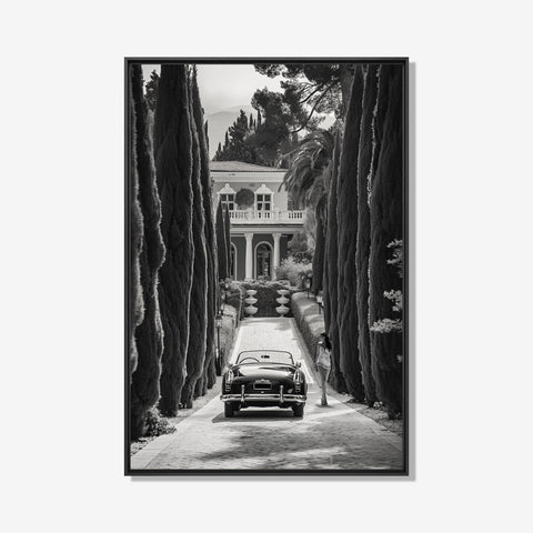 Italian Beauty - Zwart wit schilderij- plexiglas schilderij - kunst