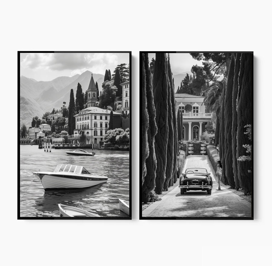 Italian escape - 2 luik- plexiglas schilderij - kunst