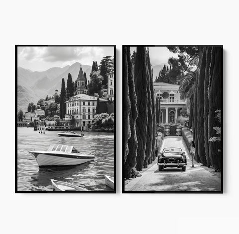 Italian escape - 2 luik- plexiglas schilderij - kunst