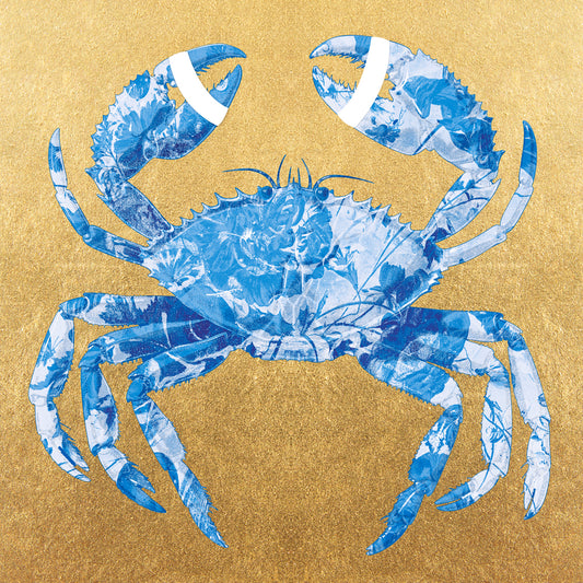 Crab Royal Blue Gold