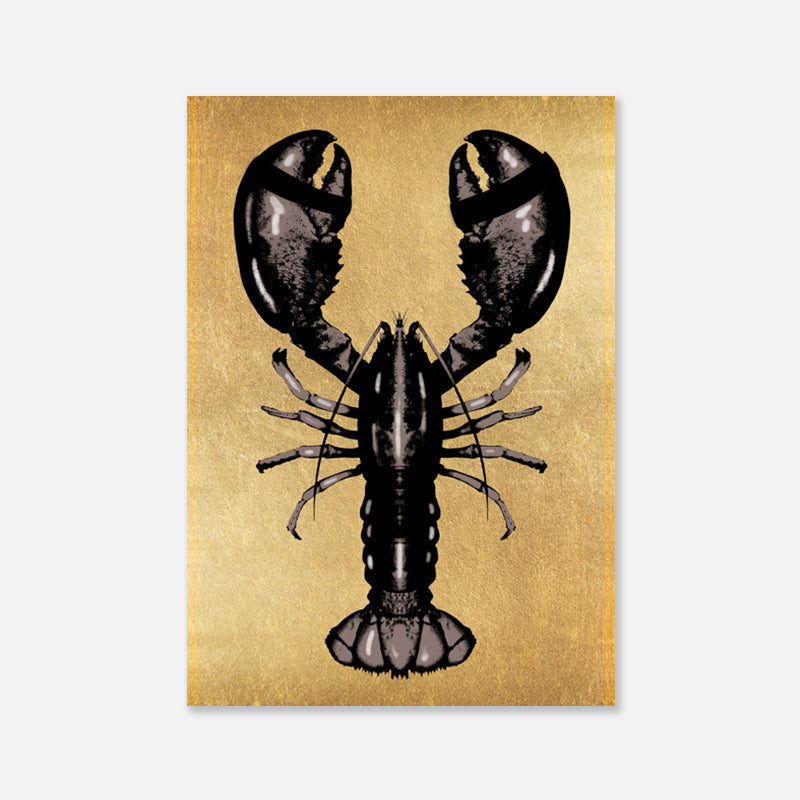 Lobster Royal Verticaal - Plexiglas schilderij