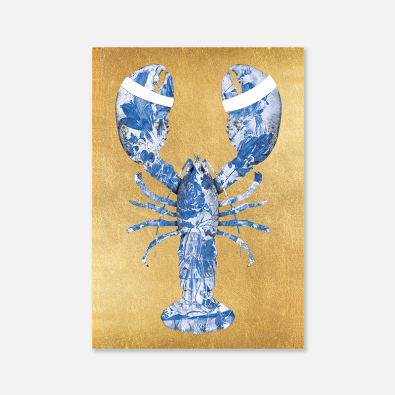 Lobster Royal Blue - Plexiglas schilderij