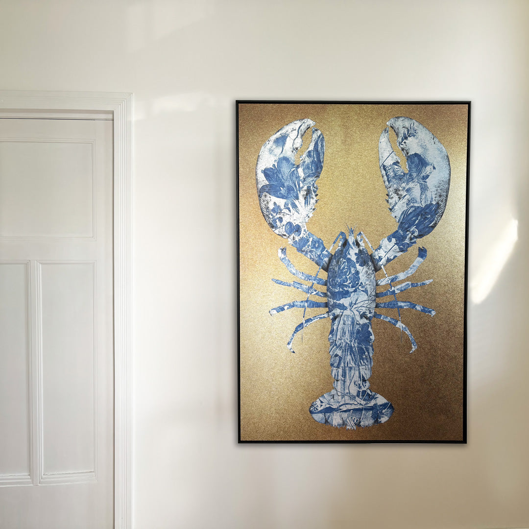 Lobster Royal Blue - SPECIAL EDITION- plexiglas schilderij - kunst