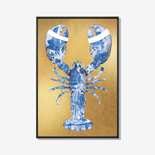 Lobster Royal Blue- plexiglas schilderij - kunst
