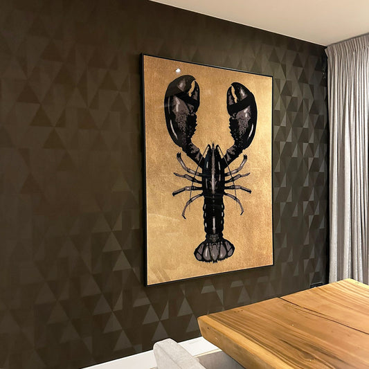 Lobster Royal Verticaal- plexiglas schilderij met een kreeft - kunst