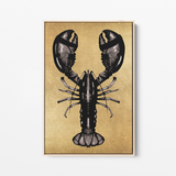 Lobster Royal schilderij - op Canvas