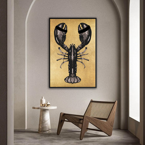 Lobster Royal schilderij - op Canvas