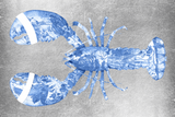 Lobster Silver Blue horizontaal - Plexiglas schilderij