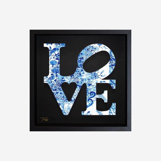 Love Letters Black 35x35cm- plexiglas schilderij - kunst