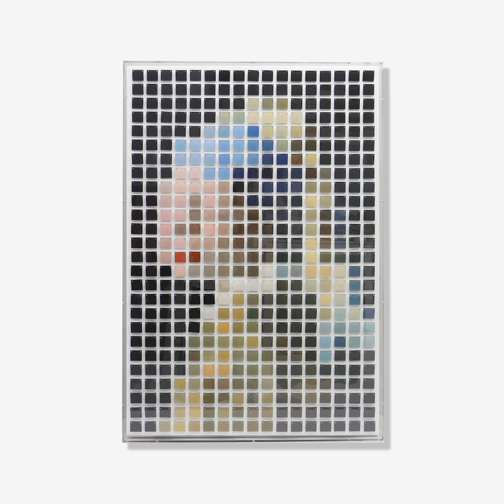 Pixel meisje - 3d art- plexiglas schilderij - kunst