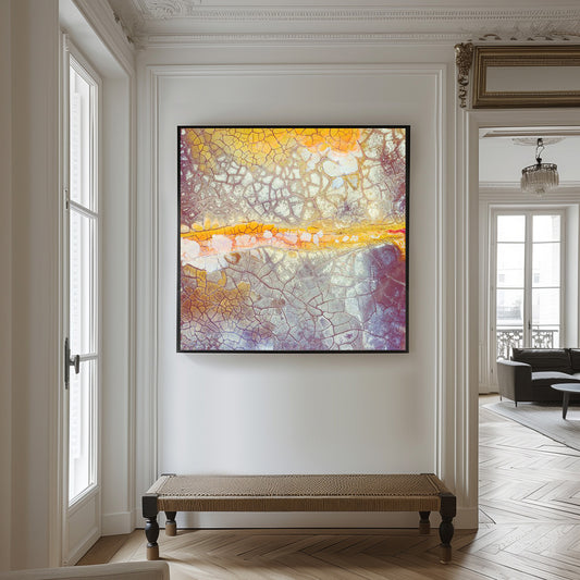 No Rain No Flowers - Abstract schilderij- plexiglas schilderij - kunst