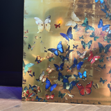 Golden Flutter – Limited Edition Art Piece 2- plexiglas schilderij - kunst