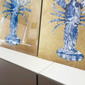 Lobster Royal Blue horizontaal - Plexiglas schilderij