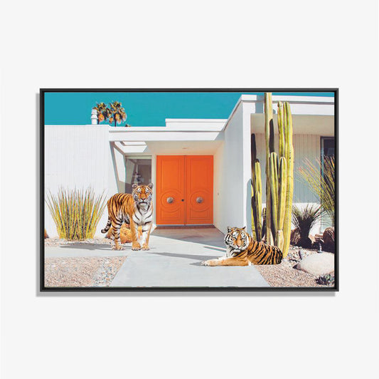 Palm Springs Tigers- plexiglas schilderij - kunst