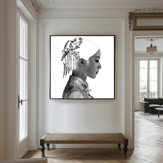Royal - Fotografie op Plexiglas - Zwart wit schilderij- plexiglas schilderij - kunst