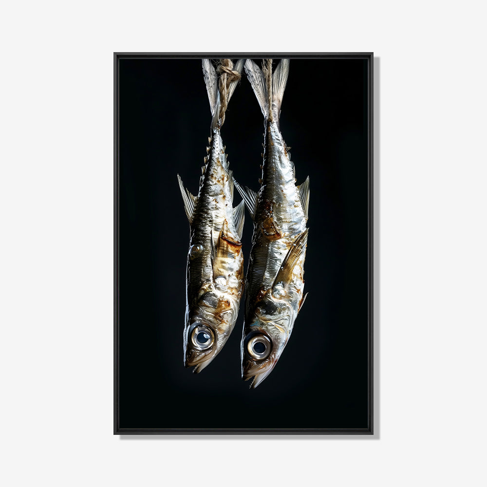Sardientjes- plexiglas schilderij - kunst