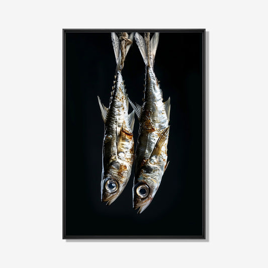 Sardientjes- plexiglas schilderij - kunst