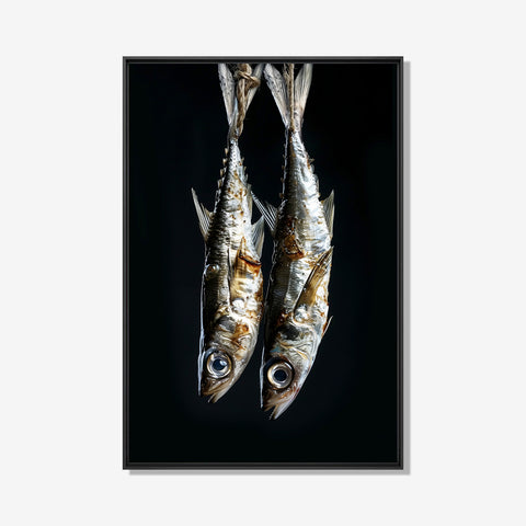 Sardientjes- plexiglas schilderij - kunst