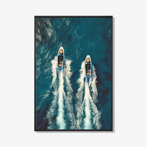 Yachts- plexiglas schilderij - kunst