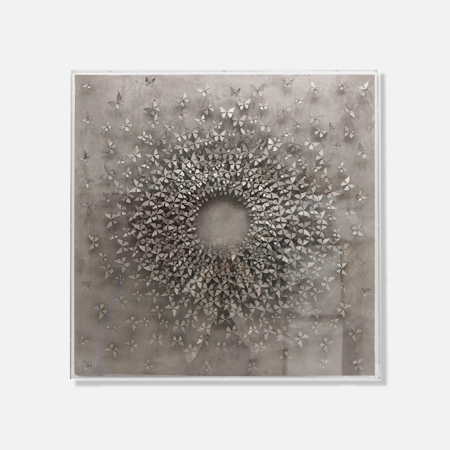 Suede Butterflies SPECIAL EDITION - 3d art- plexiglas schilderij - kunst