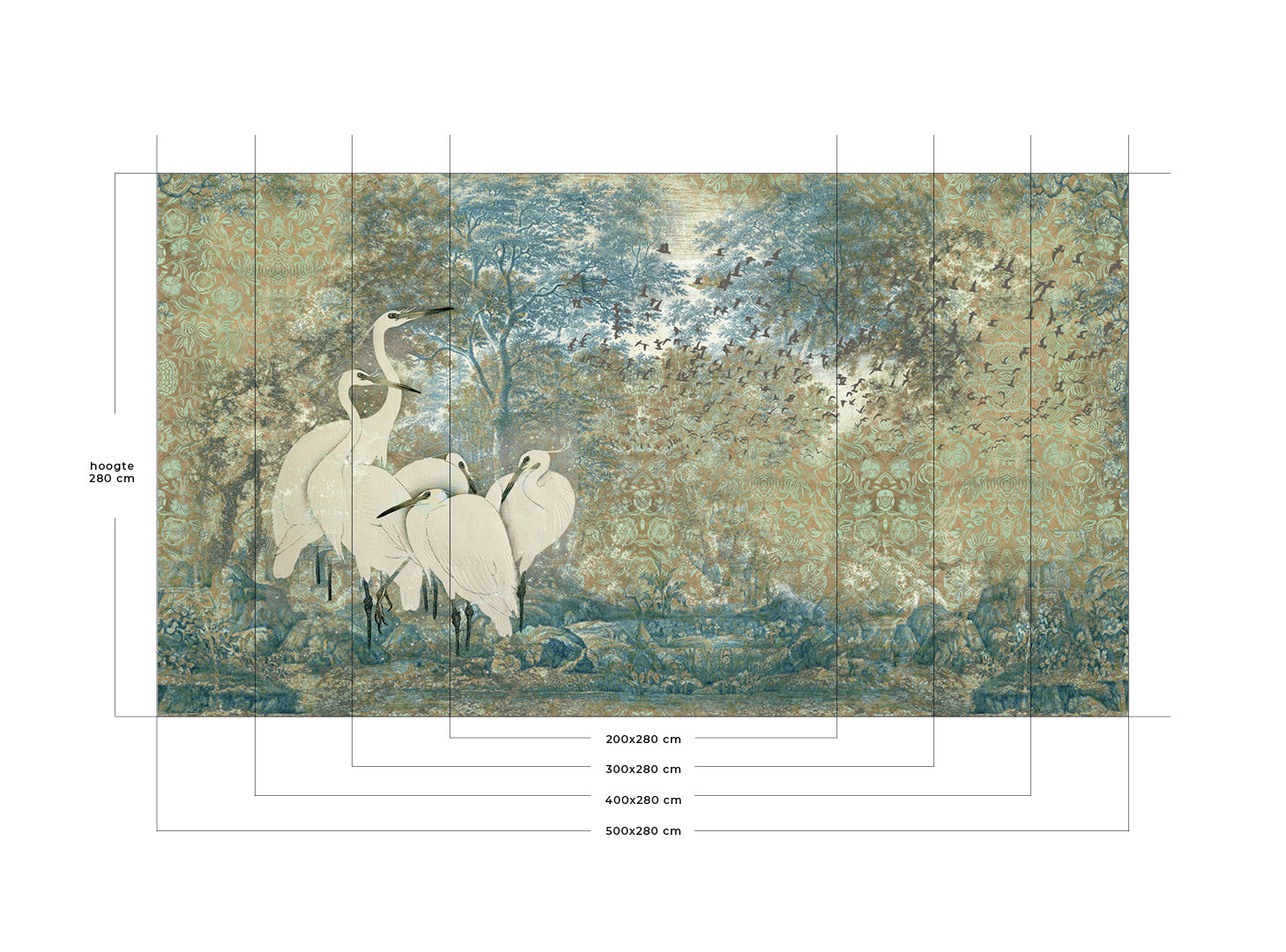 Sumatra - Naadloos behang- plexiglas schilderij - kunst