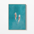 Surfchicks - Fotografie op Canvas