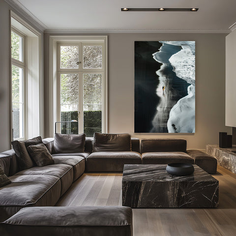 Shoreline Silence- plexiglas schilderij - kunst