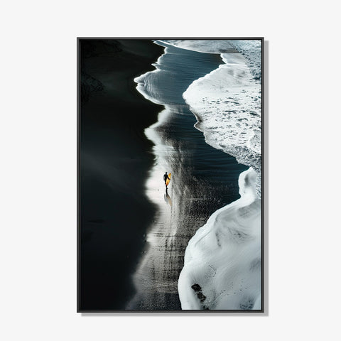 Shoreline Silence- plexiglas schilderij - kunst