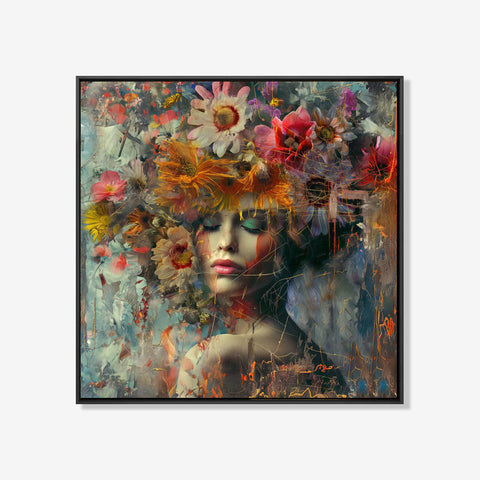 Silva - Bloemen schilderij- plexiglas schilderij - kunst