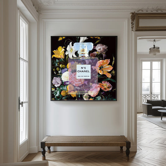 The Smell of Flowers N.5 - Bloemen schilderij- plexiglas schilderij - kunst
