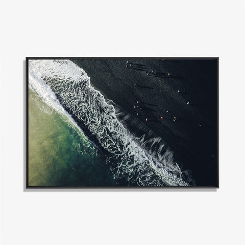 The black beach- plexiglas schilderij - kunst