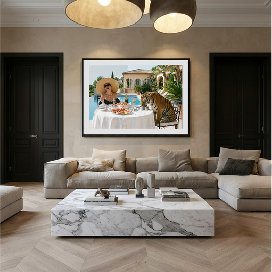 Champagne & Claws- plexiglas schilderij - kunst