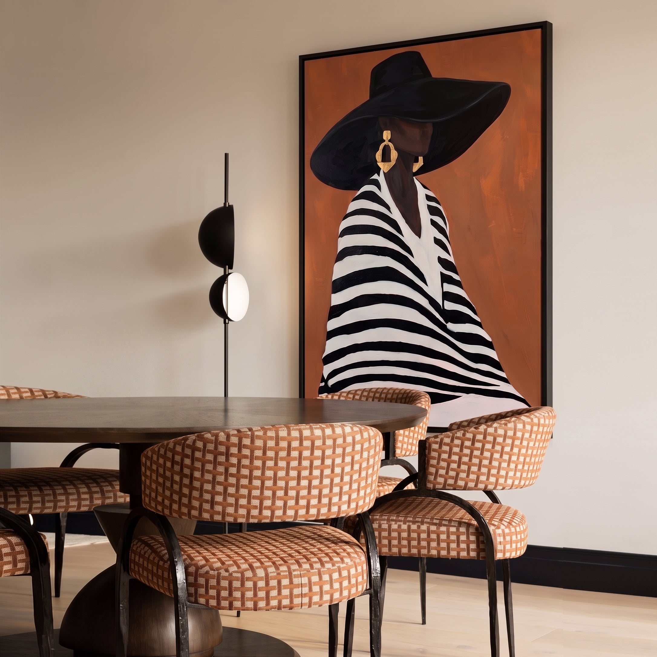 Wrapped in stripes