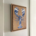 Lobster Royal Blue op canvas