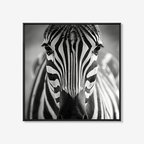 Zebra - Zwart wit schilderij- plexiglas schilderij - kunst