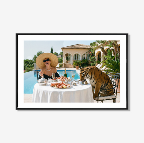 Champagne & Claws- plexiglas schilderij - kunst