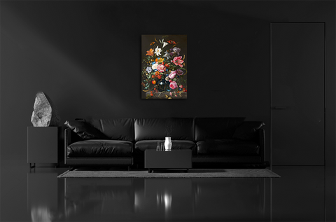 Bloemen bom - Bloemen schilderij- plexiglas schilderij - kunst