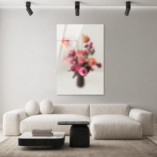 Blurred Flowers - Plexiglas schilderij