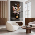 Champagne fles op plexiglas schilderij