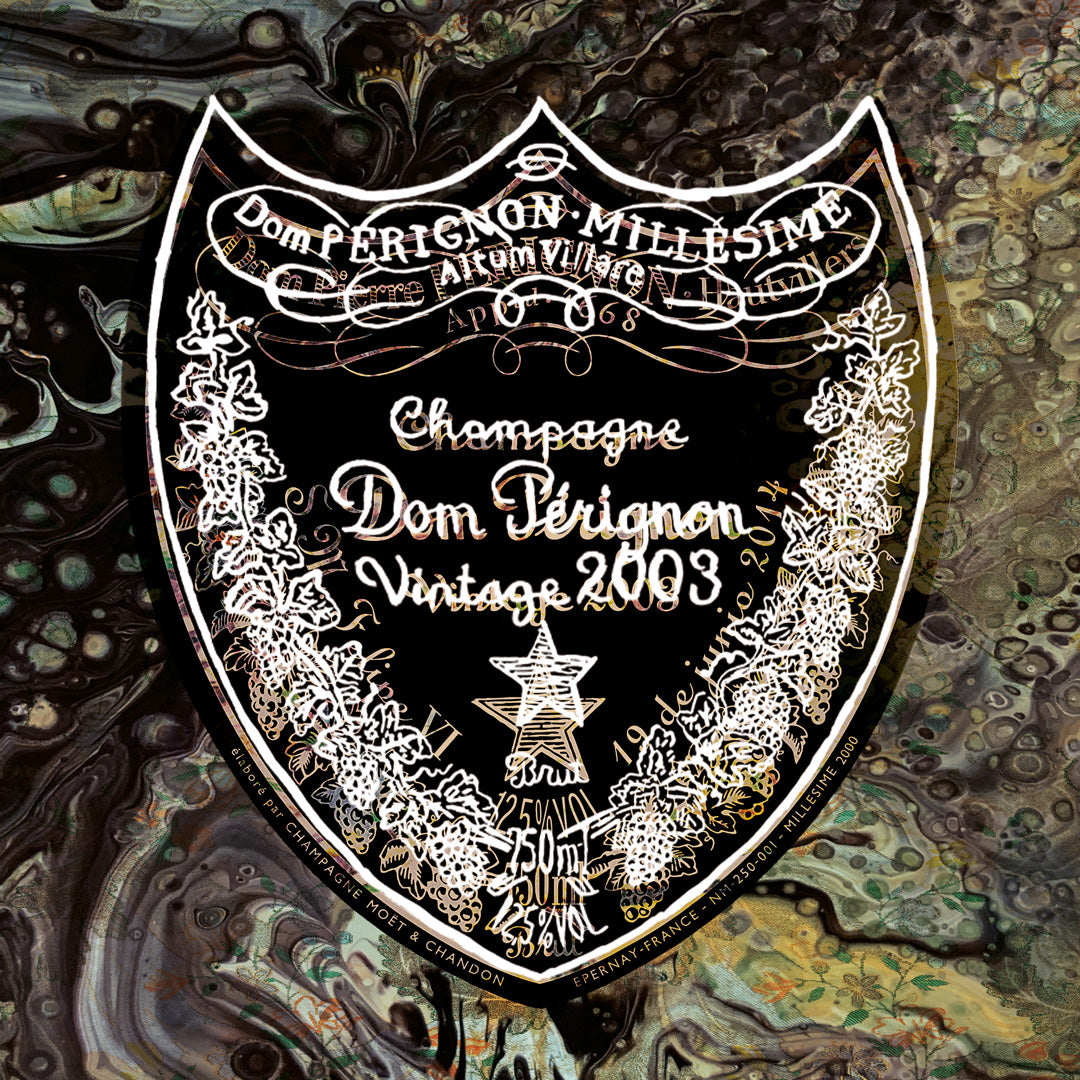 Dom Perignon Dark - Plexiglas Schilderij