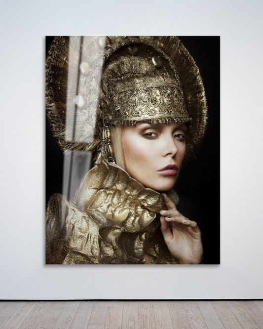 Golden Empress- plexiglas schilderij - kunst