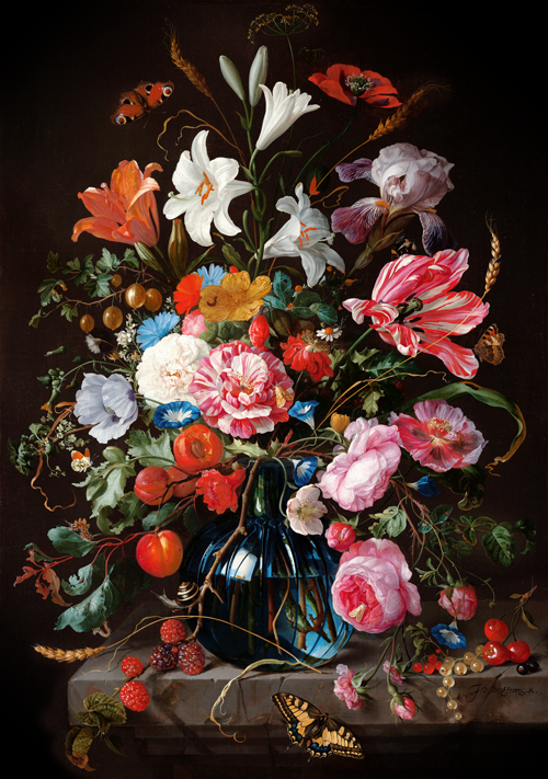 Flower Bomb - Bloemen schilderij- plexiglas schilderij - kunst