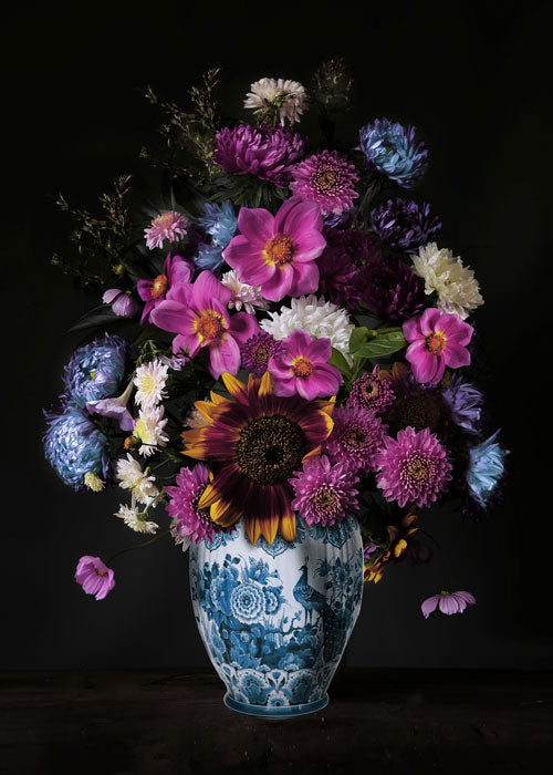 Flower Vase - Bloemen schilderij- plexiglas schilderij - kunst