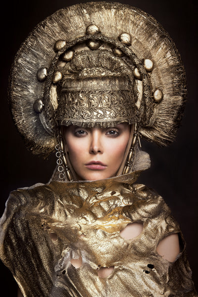 2 luik Golden Empress -  Fotografie op plexiglas